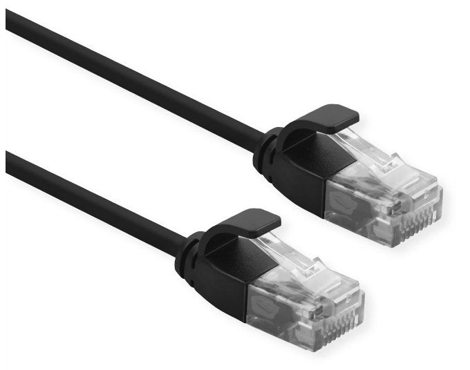Roline Cable UTP Datacenter Network CAT.6A (class Ea), Lsoh, Slim, Negro 3M