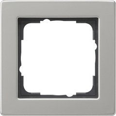 Gira 021133 Frame Embellecedor 1F Gira E2 Steel Inoxidable — image 1
