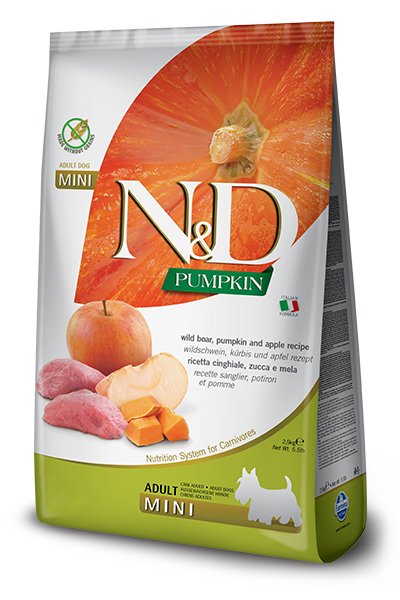 Farmina N&d Gf Pumpkin Boar & Apple Adult Mini - Comida Seca Perros - 2 5KG