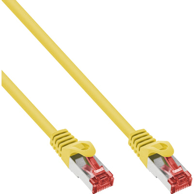 Inline® Network Cable S/FTP Pimf CAT.6 250MHZ Pvc Cca Yellow 0.3M — image 1