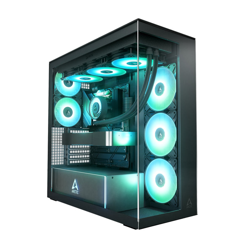 Arctic PC Case Xtender Black Tempered Glass X 2 (klar)) ACPCC00023A
