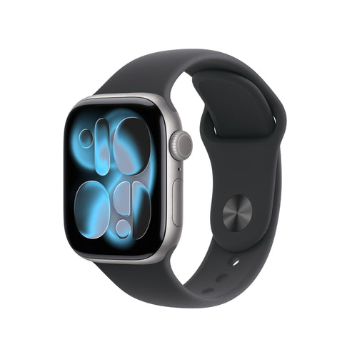 Apple Watch Series 11 GPS + Cellular 42MM Space Grey Aluminium Case With Black Sport Band - S/M — image 1