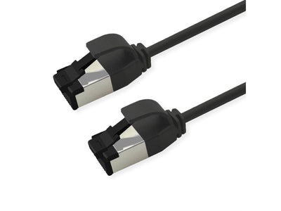 Roline S FTP Network Cable KAT.8.1, Slim, PoE, Black 3M — image 1