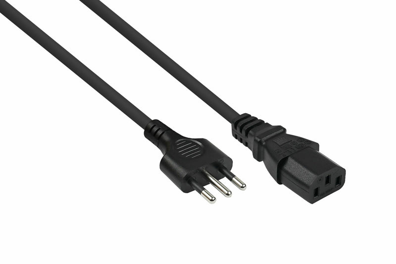 Kabelmeister Cable Power Italien Type I An C13 Black 1,8M
