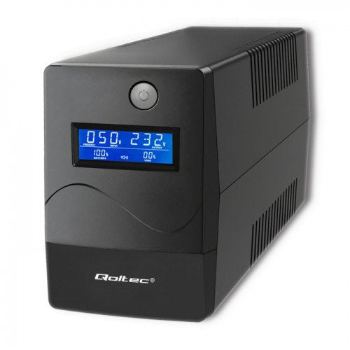 Qoltec 53980 UPS Monolith 1000VA 600W LCD USB RJ45