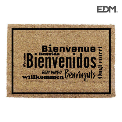 EDM Felpudo 60X40CM Model Bienvenidos Languages — image 1