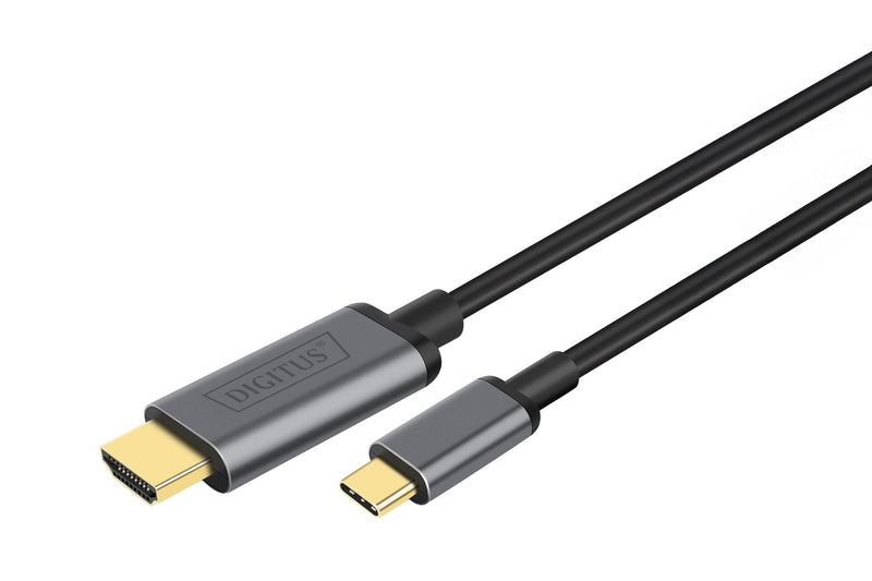 Digitus DA-70821 USB Cable -c - HDMI 1.8M 4K/30HZ Black Metal Housing