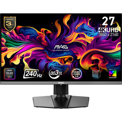MSI Monitor Mag 272UP Qd-oled X24 26.5 3840 X 2160 Pixels 4K Ultra HD Black — image 1