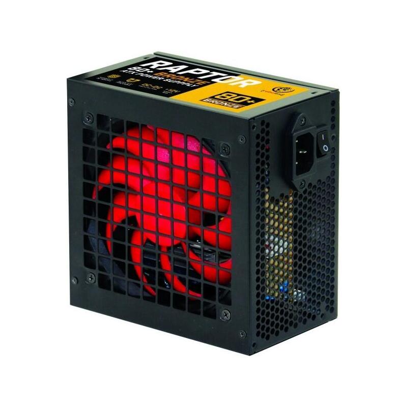 Power Supply ATX Raptor 500W, Bronze 80 +,single Rail, Dc-dc