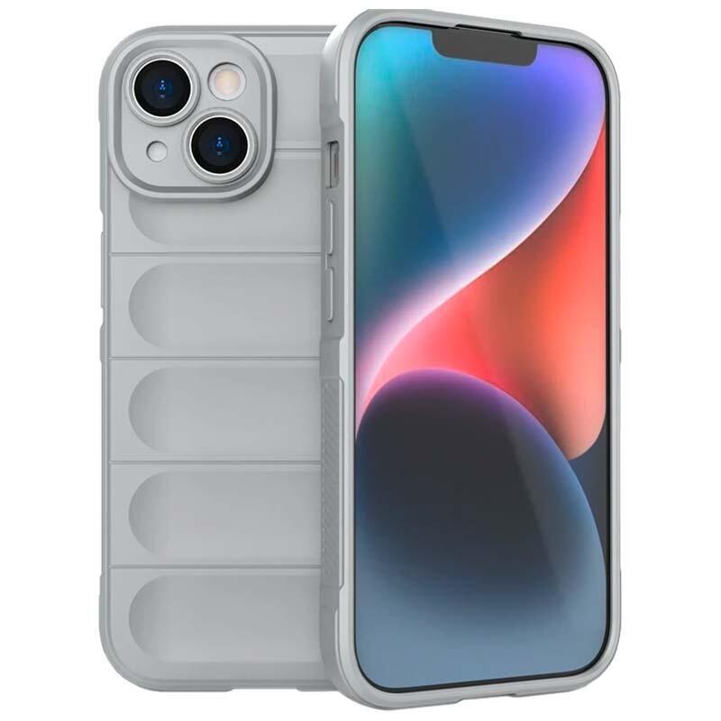 Case Silicone Wave Iphone 15 Grey Claro