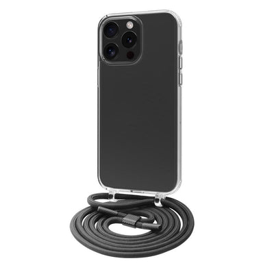 Muvit Case Recycletek Apple Iphone 15 Pro Transparent + Colgante Black — image 1