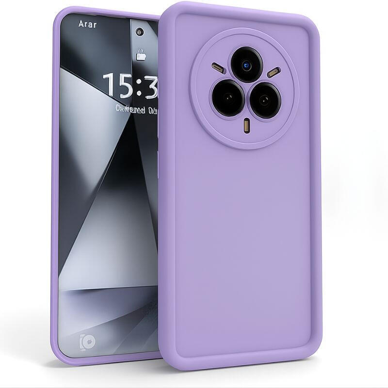 Case Realme 14 Pro + Square Liquid Premium Lavanda
