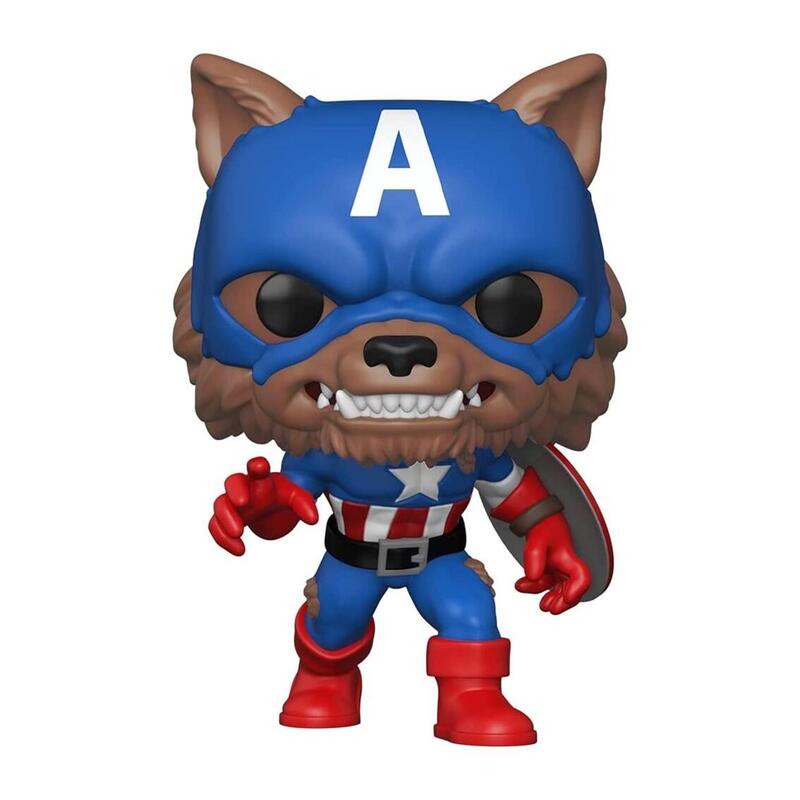 Funko Pop Marvel Capitan America Capwolf Edition Limitada Exclusiva 55506
