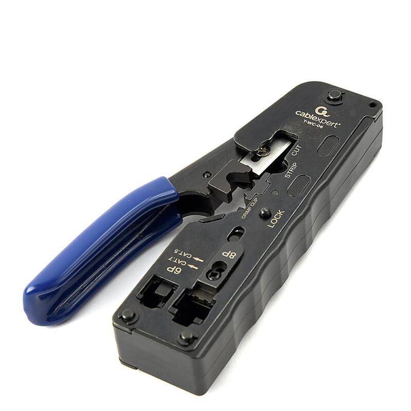 Gembird CAT.7 LAN Pass-through Plug Crimping Tool 8P8C 6P6C Blue