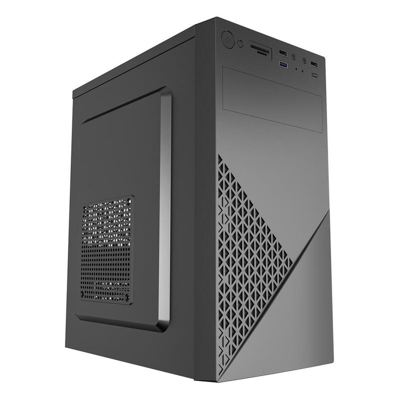 Gembird Computer Case Fornax K170 MATX 2x USB 2.0 + 1x USB 3.0 + 1x USB Type-c Card Reader Black