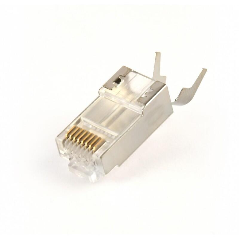 Gembird Shielded Modular CAT.7 Pass-through Type Plug 15U Gold Plated 50 Pcs Per Bag