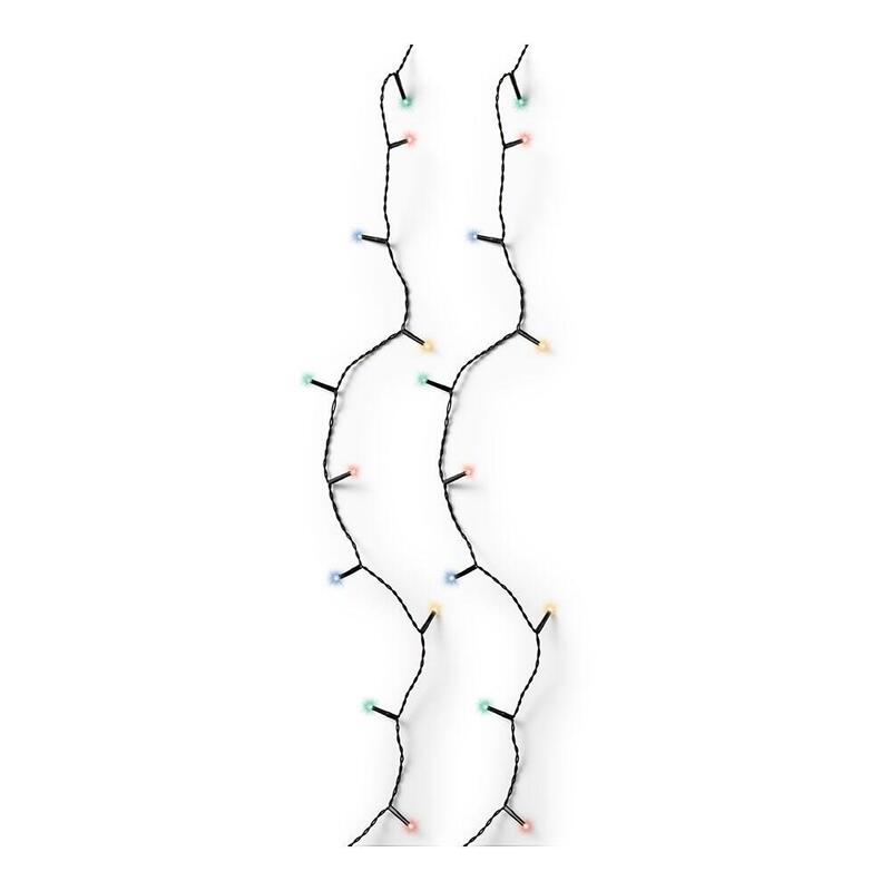 Garland Multifunción, Uso Outdoor Basic, Multicolour Cable Black 180 Leds 13,5M