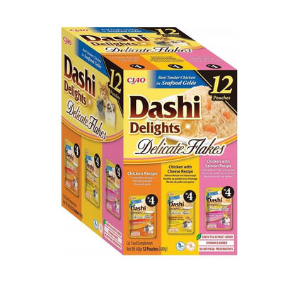 Inaba Cat D.d. Delicate FLAKES12PCHICK 12X40G — image 1