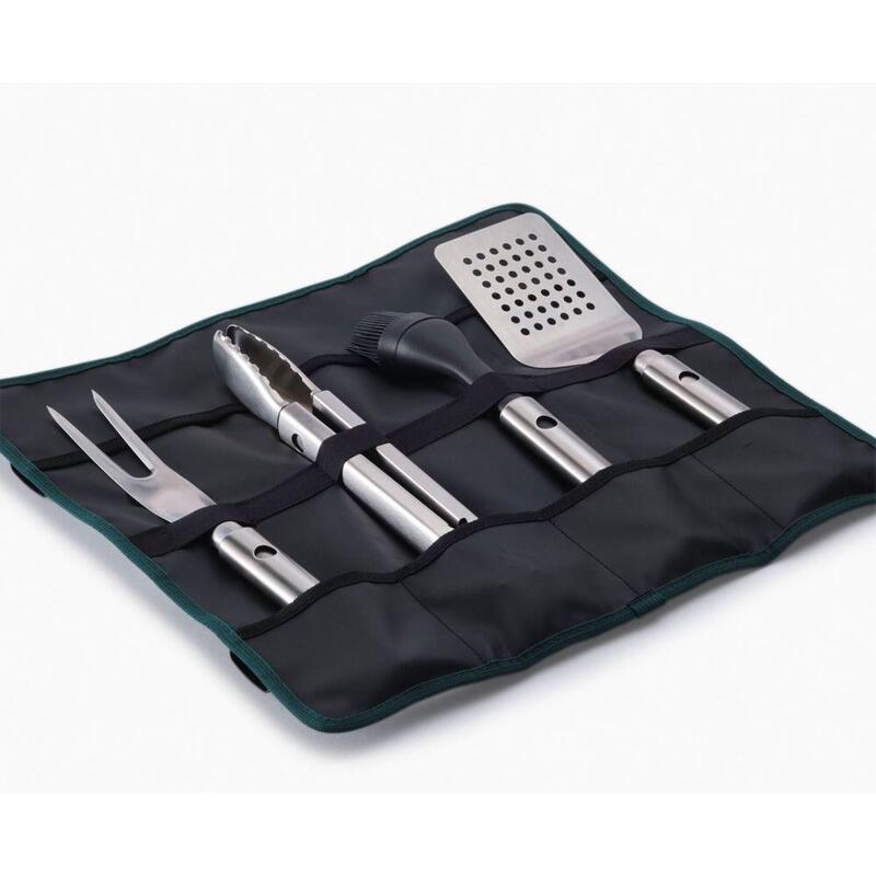 Joseph Grillout 4-PC Ssl Bbq Utensil Set W. Storage Case