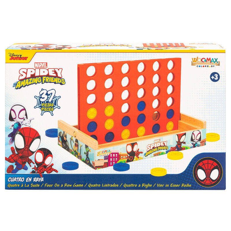 Set Cuatro Raya Wood Spidey Marvel