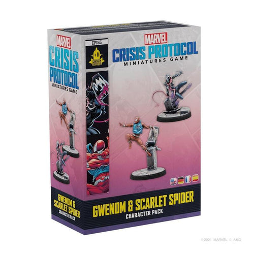 Set Of Desk Marvel Crisis Protocol Gwenom & Scarlet Spider Edad Recomendada 14 Years — image 1