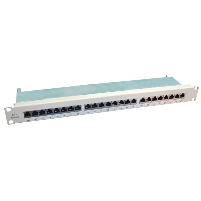 KAT.6 Class And 48,26CM 19PULGADAS-PATCHPANEL 24 P Apantallado Grey