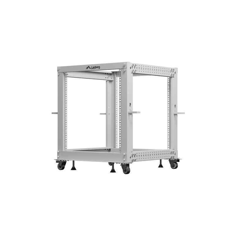 Lanberg Open Rack 19 12U 600X600-1100 Adjustable Grey