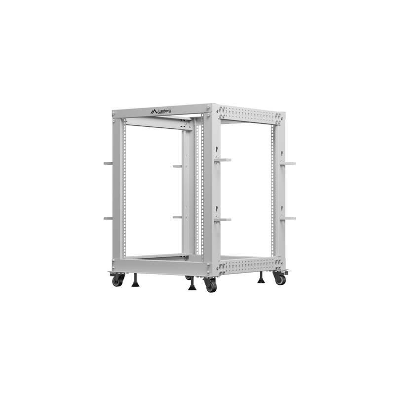 Lanberg Open Rack 19 15U 600X600-1100 Adjustable Grey
