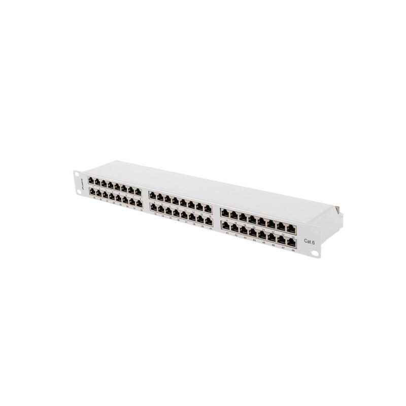 Lanberg Patch Panel 48 Port 1U 19 CAT.6 FTP Shielded Grey