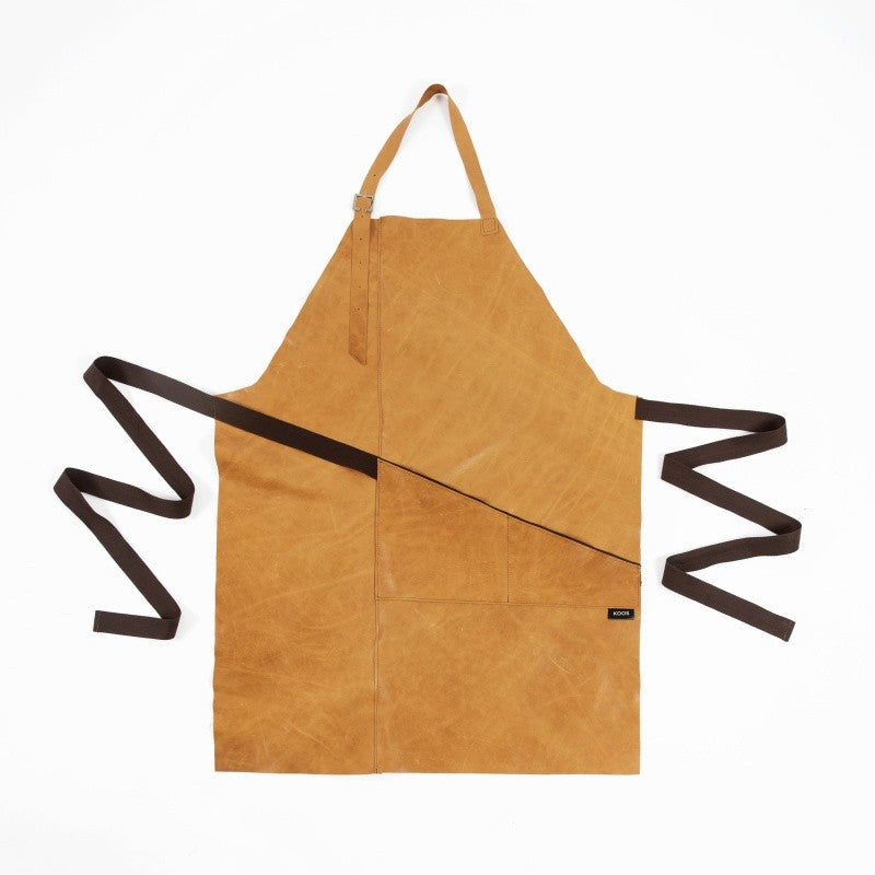 Leather Apron - Camel Brown