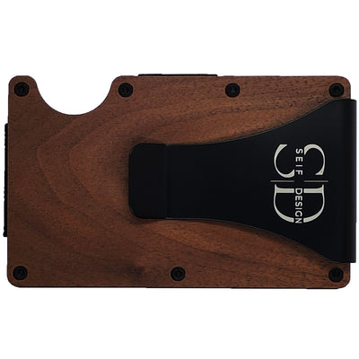 Lite Walnut - Card Holder with RFID Blocking