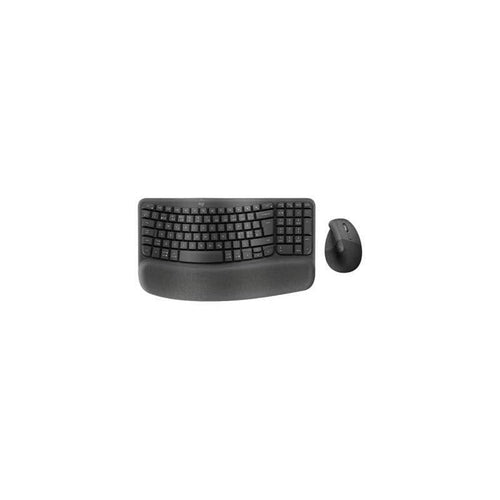 Logitech Wave Keys & Lift Vertical Mouse Graphite — image 1