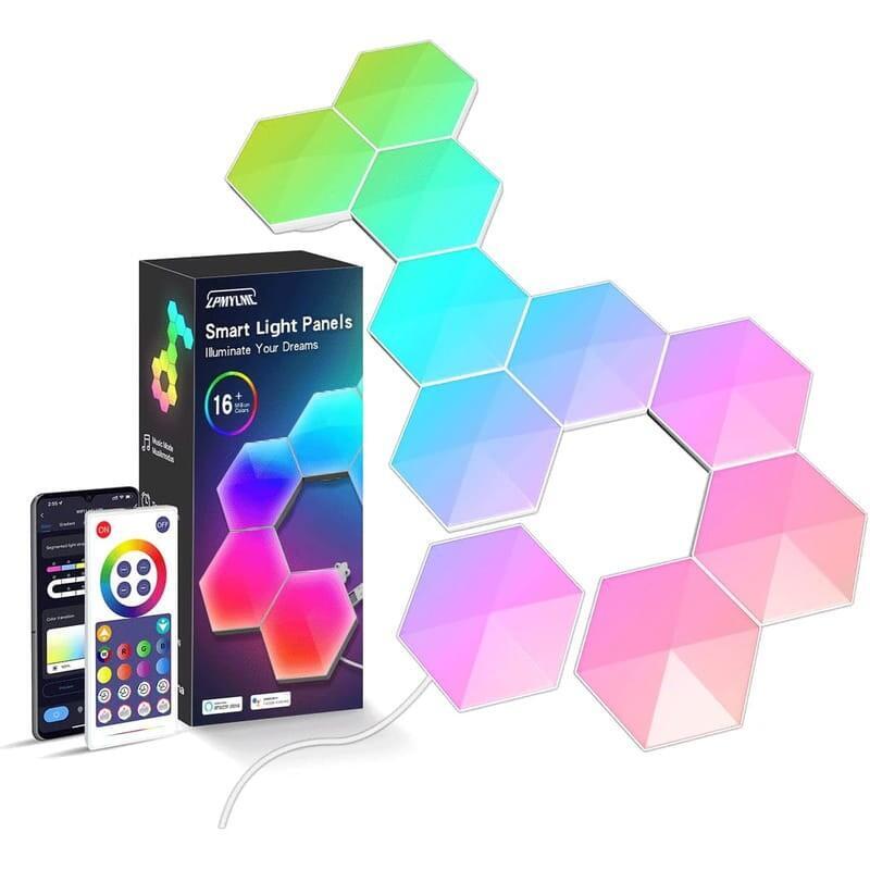 Luces LED Hexagonal RGB With Bluetooth