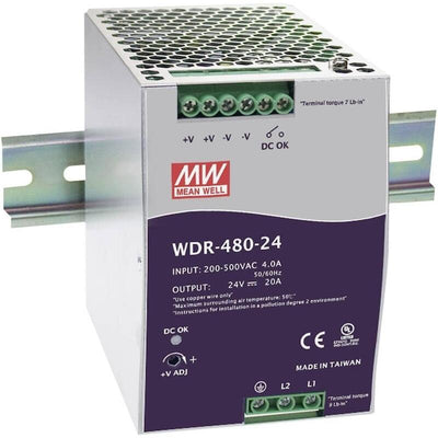 Meanwell Power Supply - 24V 480W Din Rail — image 1