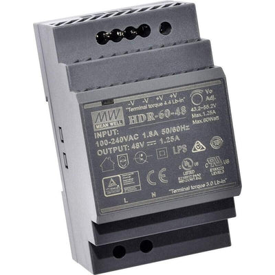 Meanwell Power Supply - 48V 60W Din Rail — image 1