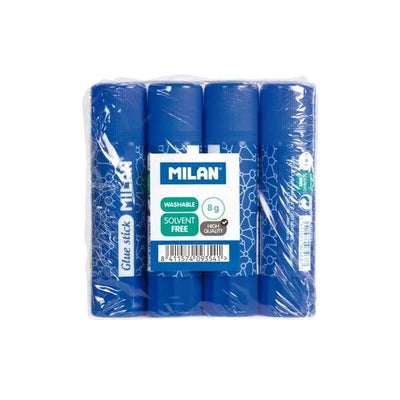 Milan Pack 4 Barcodes Glue 8G - Multiusos - Multisuperficies - Without Disolventes - Uso School - Blue — image 1