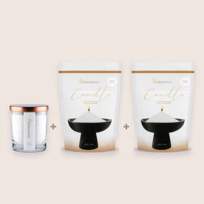 Nordic Lights Starter Set, 160g Candle + 2 × 350g Refills
