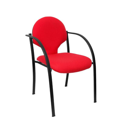 Pack 2 Chairs Hellin Chasis Black Bali Red — image 1