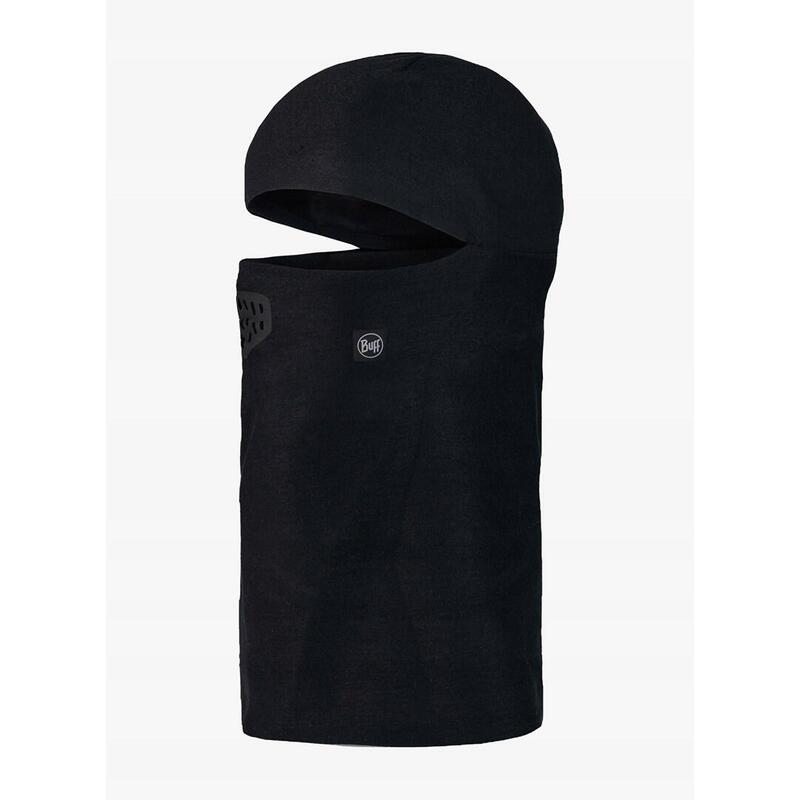 Buff Pasamontañas Kids Thermonet Hinged Balaclava Solid, Black