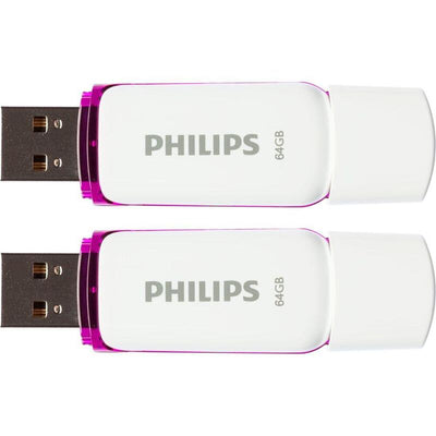 Philips USB 2.0 2-PACK 64GB Snow Edition Magic Purple — image 1