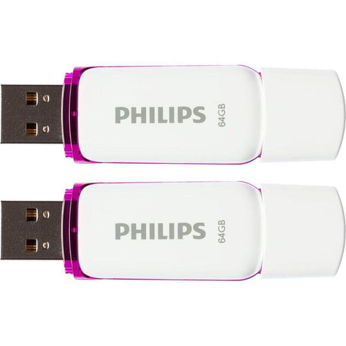 Philips USB 2.0 2-PACK 64GB Snow Edition Magic Purple — image 1