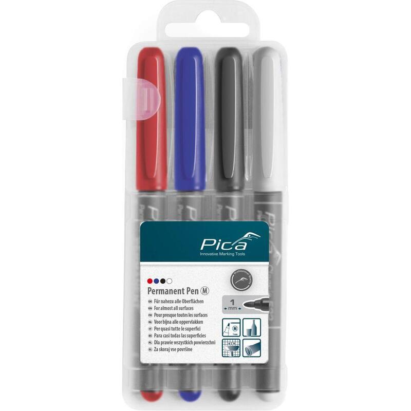 Pica Permanent-pen 1,0MM Assorted With Instant-white-pen