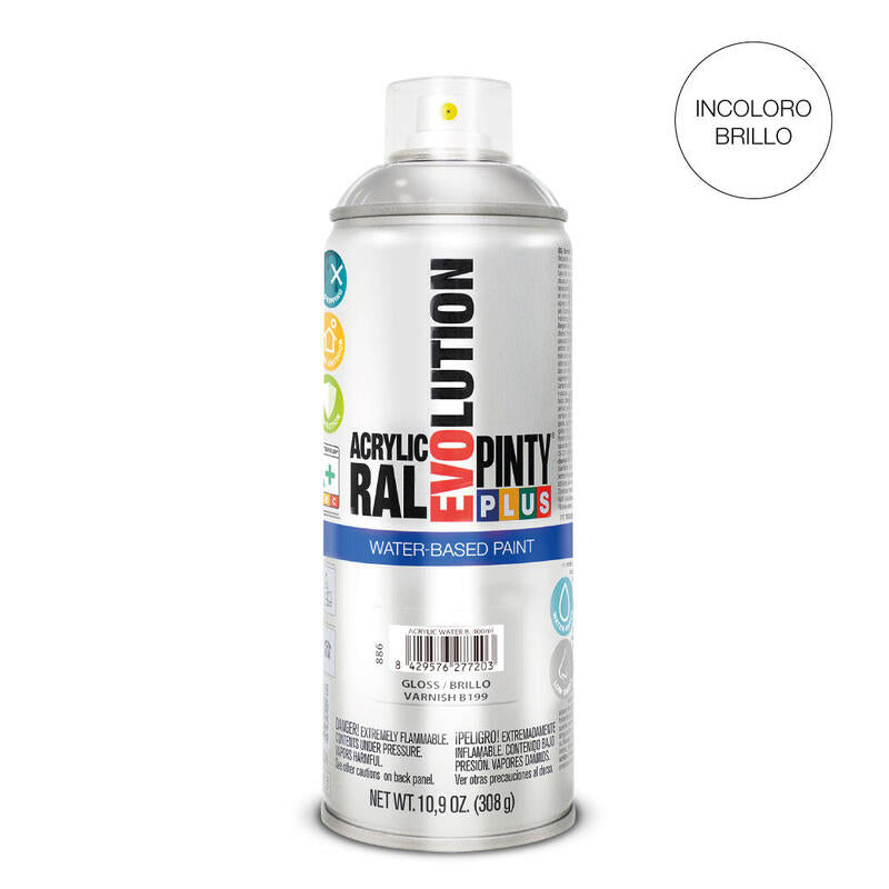 Pintura Spray Pintyplus Evolution Water-based 520CC B199 Barniz Brillo