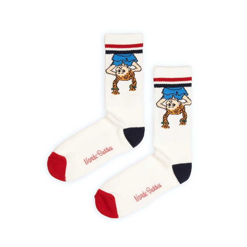 Pippi Upside Down Retro Socks For Men