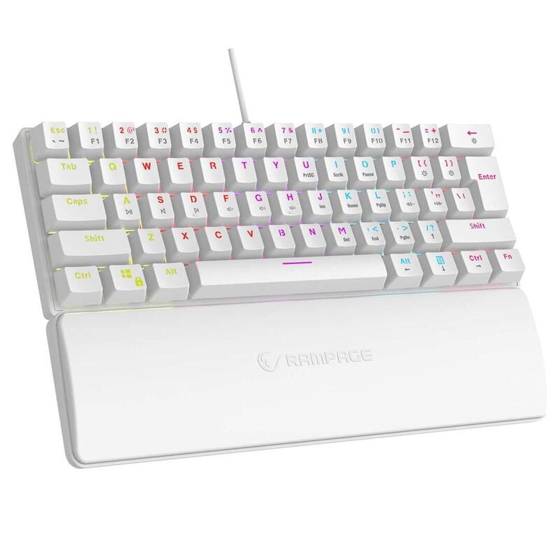 Rampage PLOWERK60 Blue Switch Biala