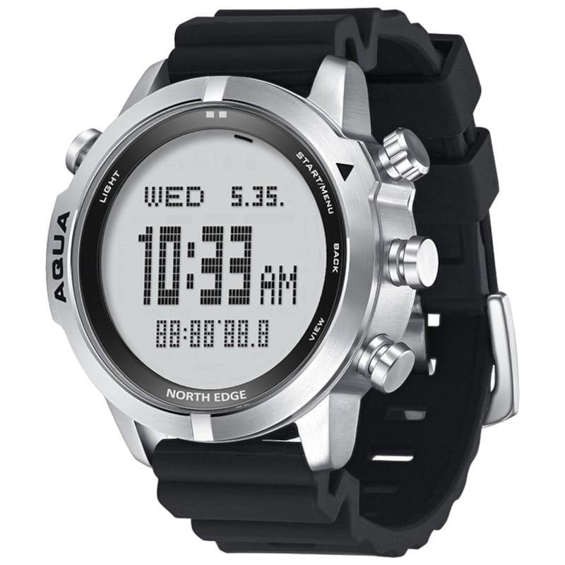 North Edge Watch Buceo Aqua White