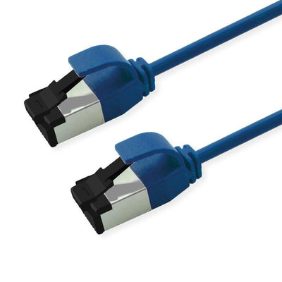 Roline S FTP Network Cable KAT.8.1, Slim, PoE, Blue 0,5M — image 1