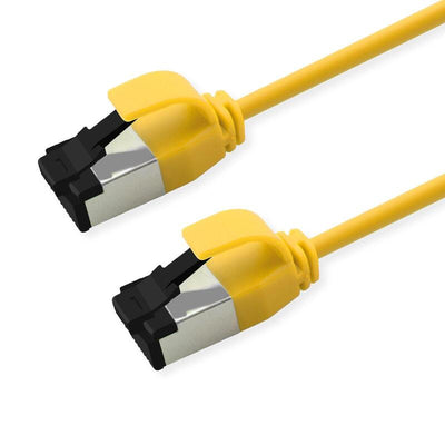 Roline S FTP Network Cable KAT.8.1, Slim, PoE, Yellow 2M — image 1