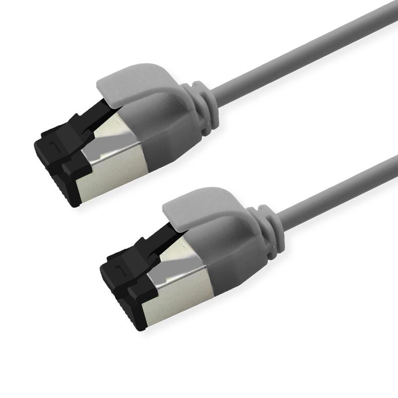Roline S FTP Network Cable KAT.8.1, Slim, PoE, Grey 1,5M