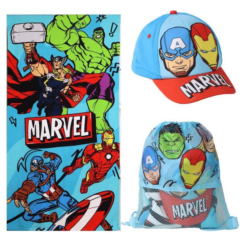Set Toalla + Saco + Cap Vengadores Avengers Marvel